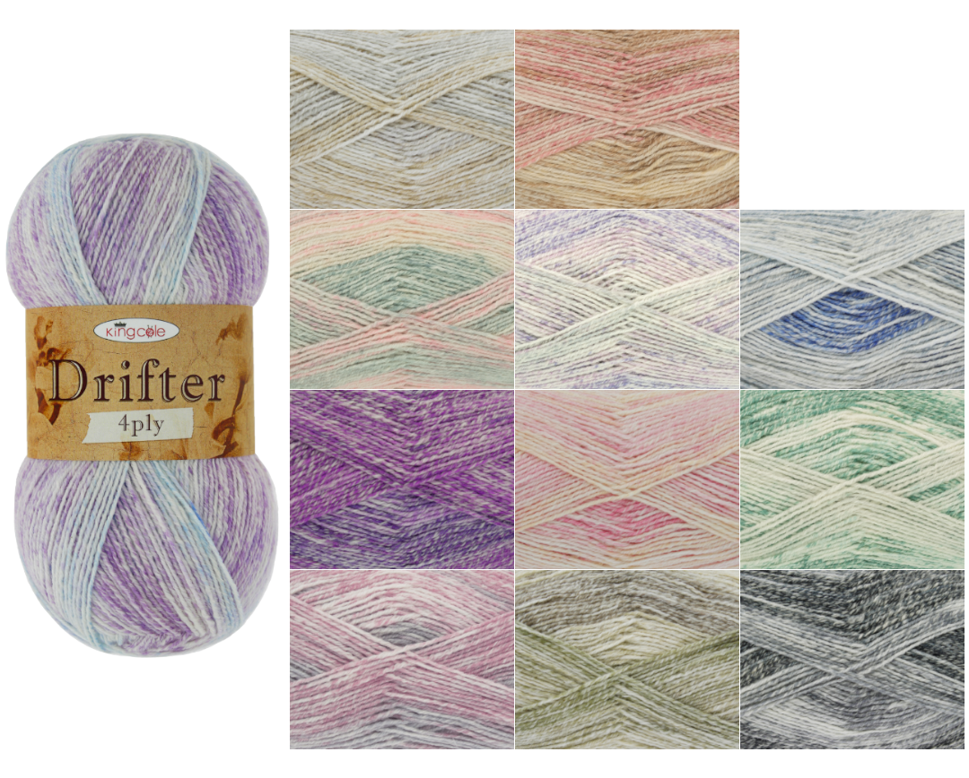 King Cole Drifter 4 Ply 100g