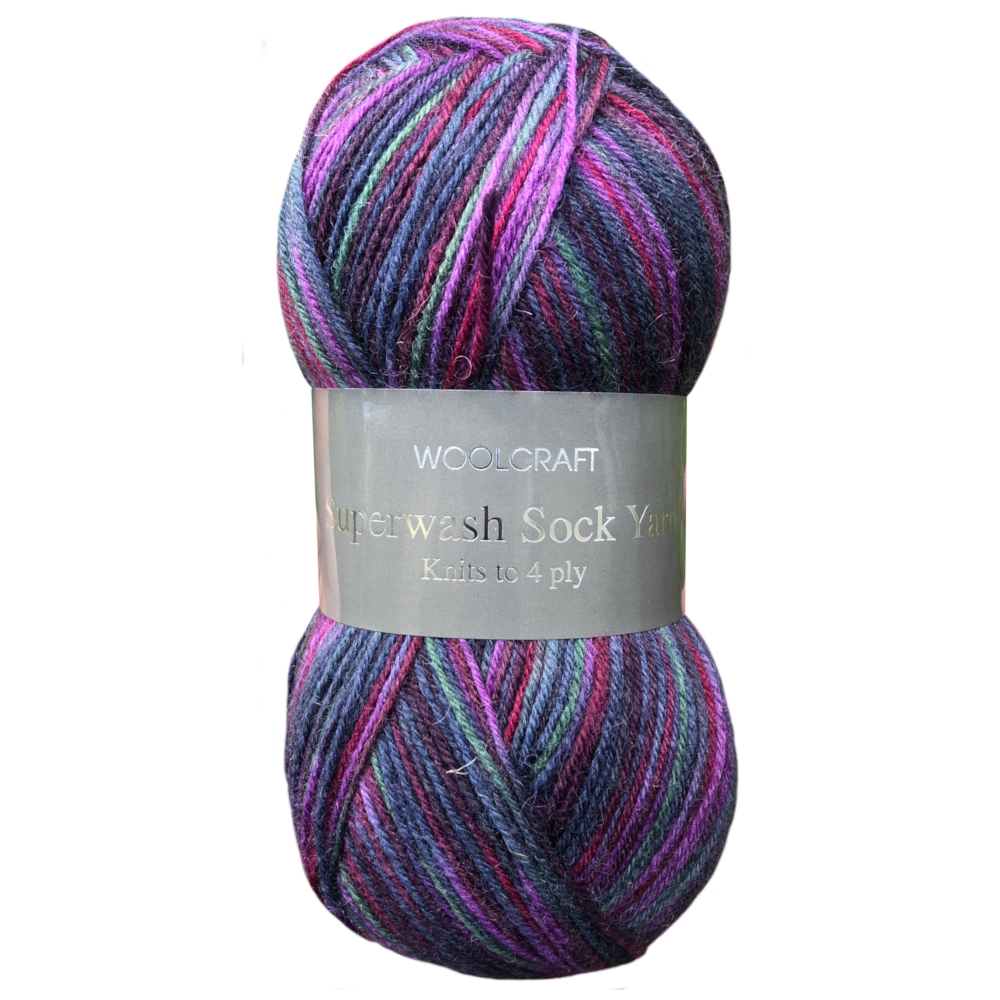 Woolcraft Superwash Sock Yarn 4Ply 100g