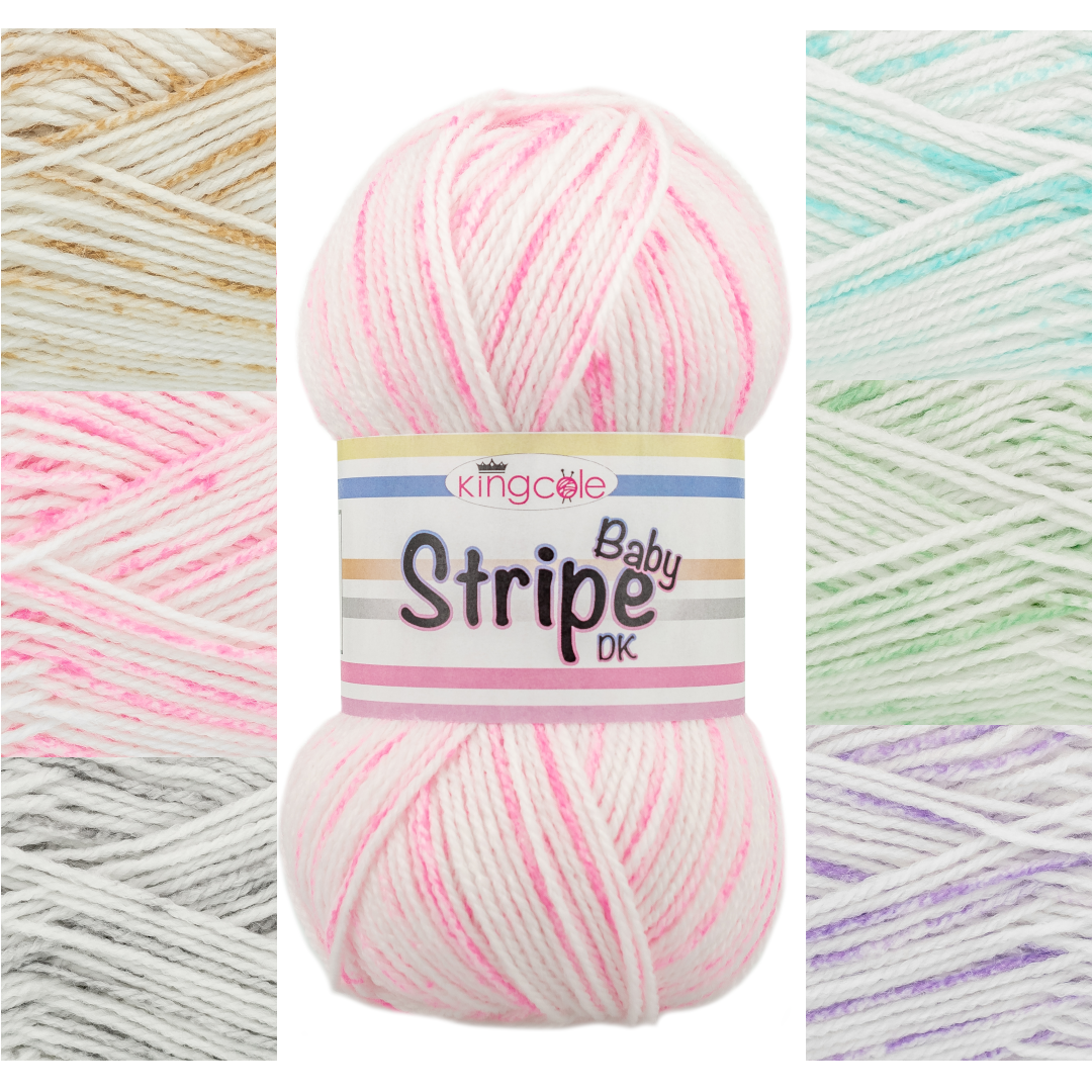 King Cole Baby Stripe DK 100g