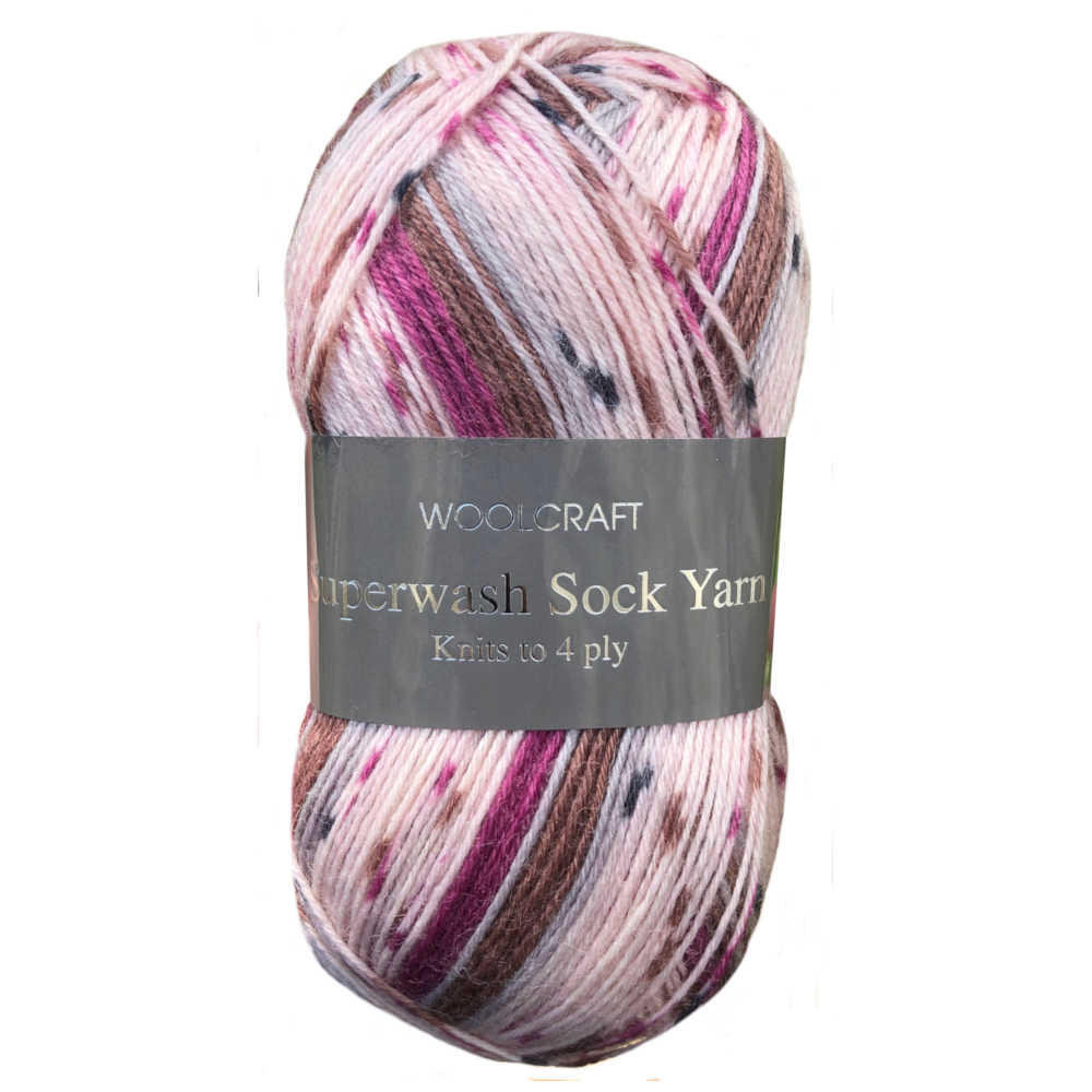 Woolcraft Superwash Sock Yarn 4Ply 100g