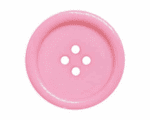 Set of 2 Large Dyed Round Buttons [P975] 34mm