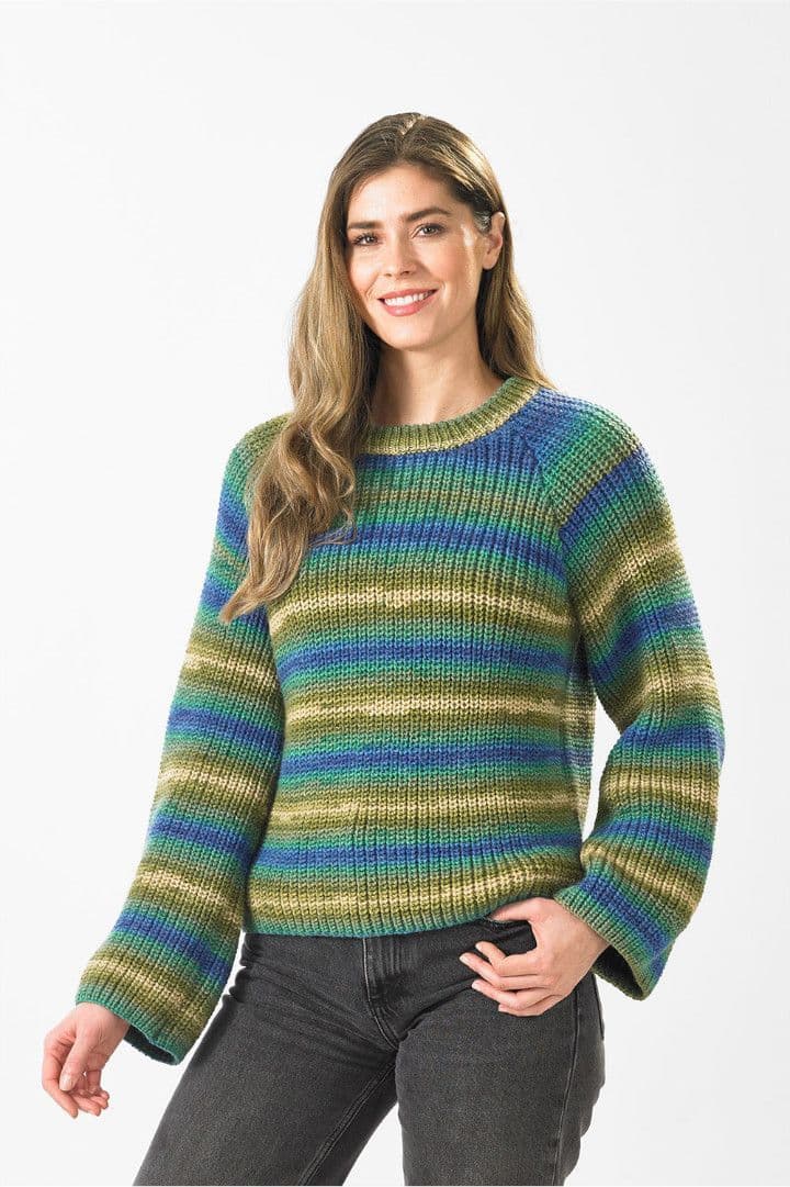 James C. Brett Aurora DK Sweater Pattern JB905