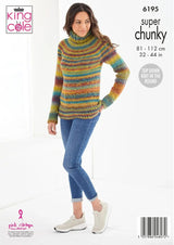 King Cole Explorer Super Chunky Jumpers Pattern 6195