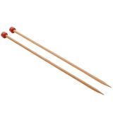 KnitPro Basix Birch Single Point Knitting Needles - 25cm