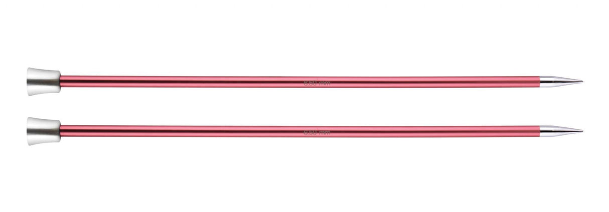 KnitPro Zing Single Point Knitting Needles - 25cm