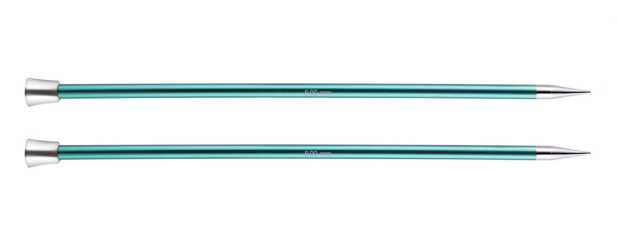 KnitPro Zing Single Point Knitting Needles - 25cm