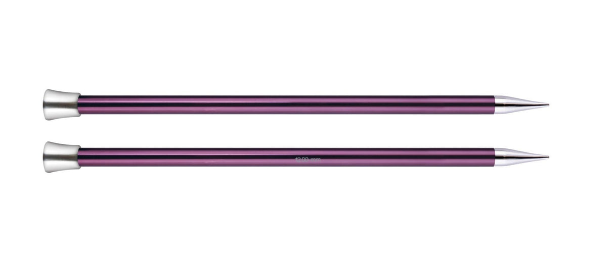 KnitPro Zing Single Point Knitting Needles - 25cm