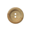 Set of 2 Wooden Round Buttons 20mm