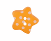 Set of 4 Polka Dot Star Buttons [K788] 18mm