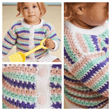 Sirdar Snuggly DK Cardigan Crochet Pattern 5506