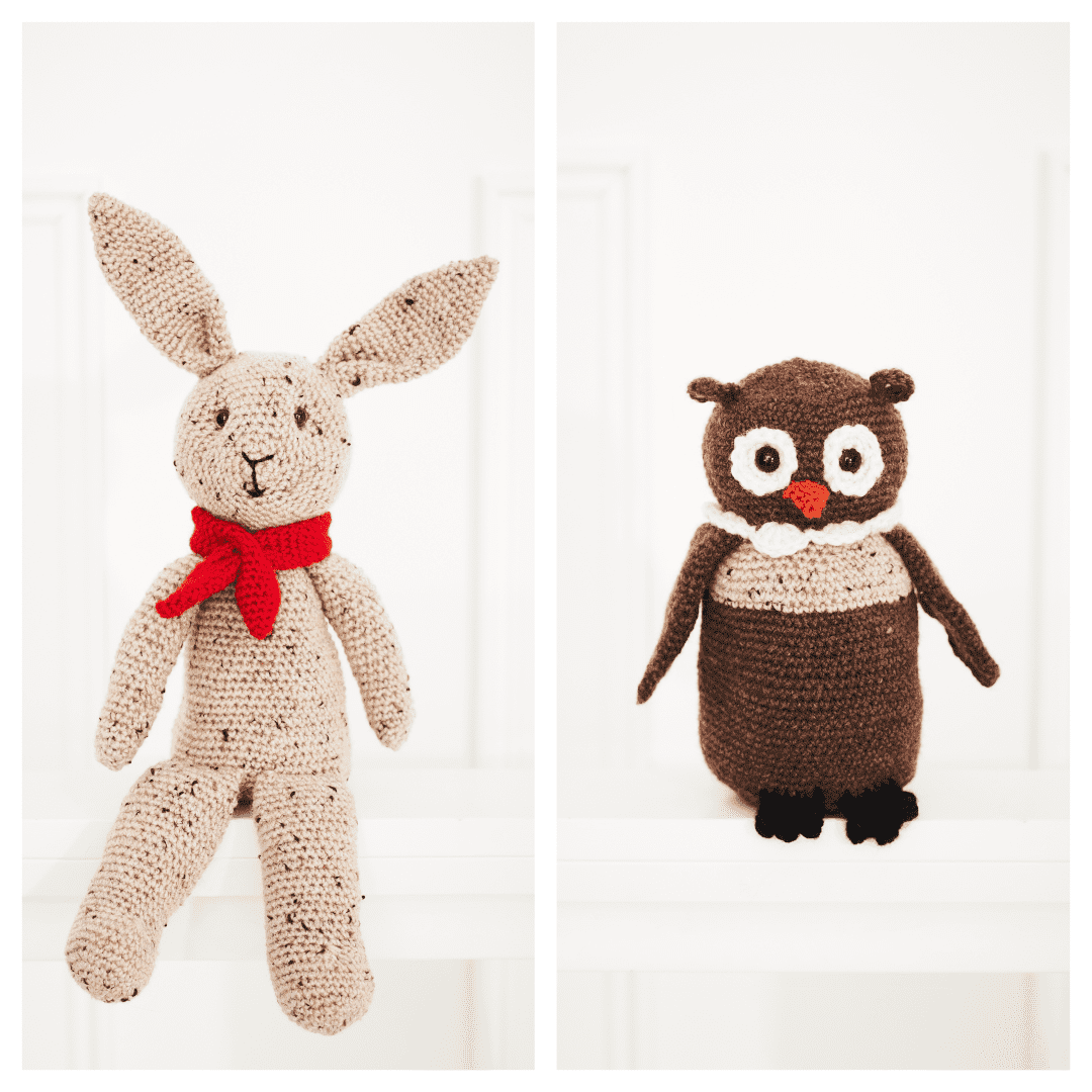 Stylecraft Life DK Woodland Toys Owl & Hare Pattern 9666