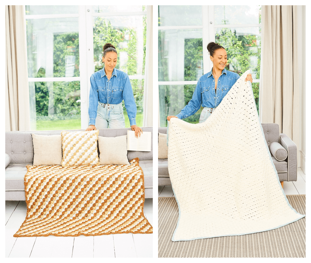 Stylecraft Special XL / XL Tweed Blanket & Cushion [Pattern 9937]