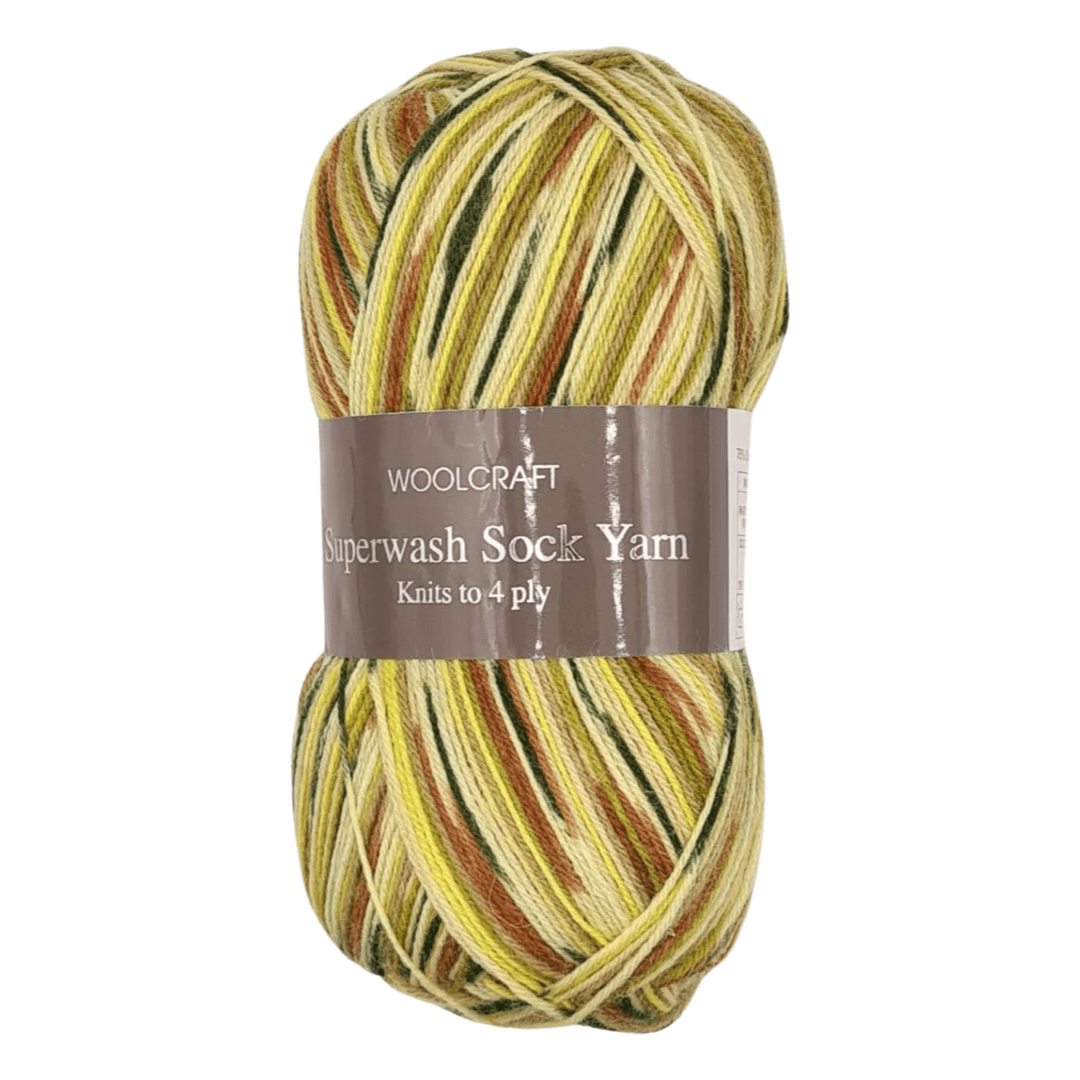 Woolcraft Superwash Sock Yarn 4Ply 100g