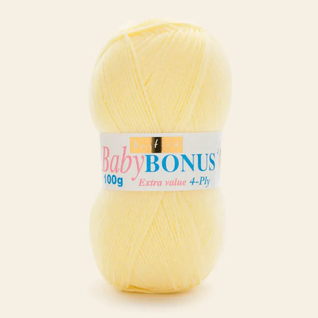 5 x 100g Hayfield Baby Bonus 4 Ply  Baby Lemon 852