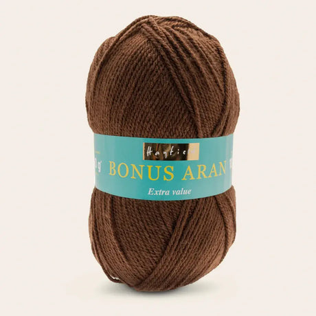 5 x 100g Hayfield Bonus ARAN Chocolate 947