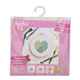 Anchor Counted Cross Stitch Kit - Patchwork Hearts [Green]