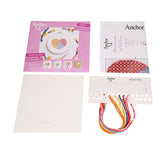 Anchor Counted Cross Stitch Kit - Patchwork Hearts [Orange]