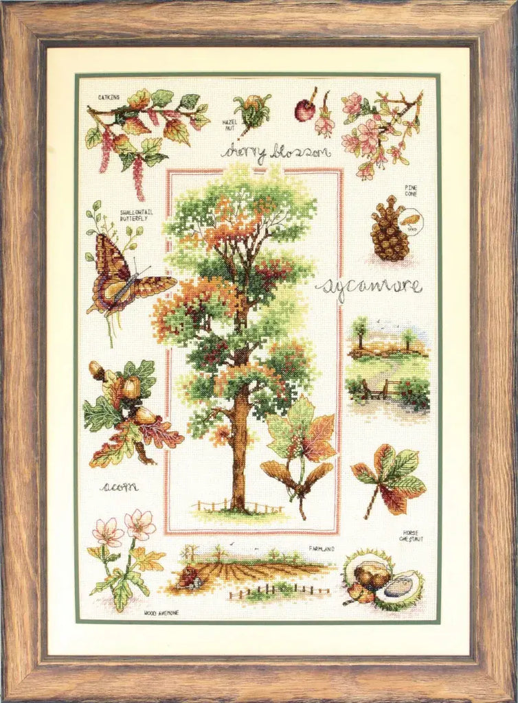Anchor Country Life Collection Counted Cross Stitch Kit - Autumn Days  47 x 31cm