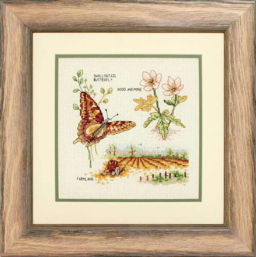 Anchor Country Life Collection Counted Cross Stitch Kit - Autumn View 16 x 16cm