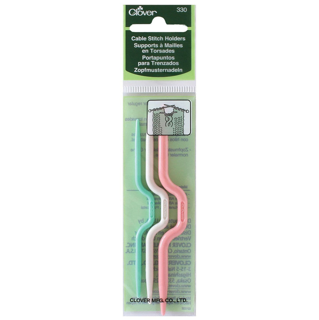 Clover Set of 3 Bent Cable Stitch Holders