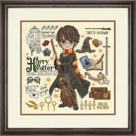 Dimensions Harry Potter Cross Stitch Kit Magical Design 27.9 x 27.9cm