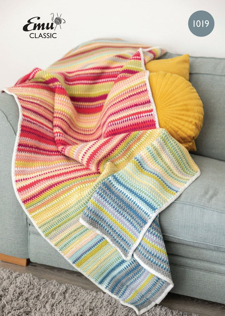 Emu Classic DK Crochet Temperature Blanket Pattern 1019