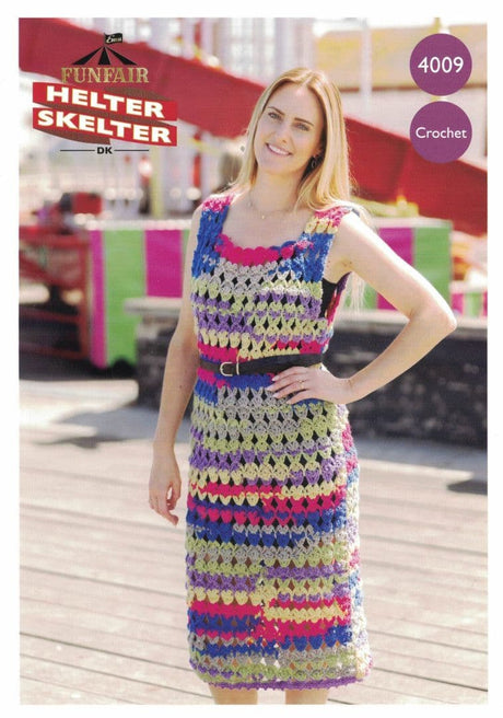 Emu Funfair Helter Skelter DK Dress Crochet Pattern 4009