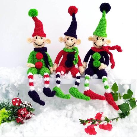 Ernie, Bernie & Sid the Elves DK Pattern