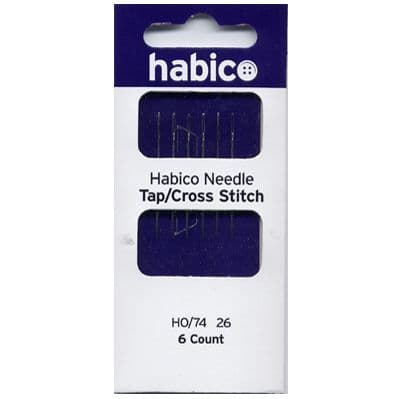 Habico Cross Stitch Needles 26 [HO/74] 6 Pack