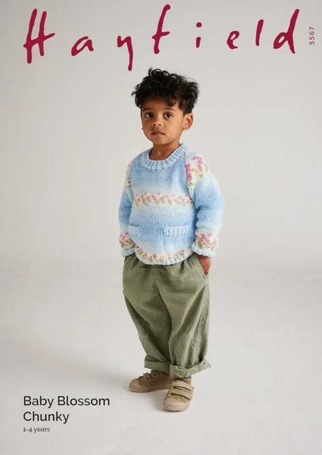 Hayfield Baby Blossom Chunky Sweater Pattern 5567