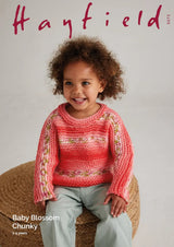 Hayfield Baby Blossom Chunky Sweater Pattern 5573