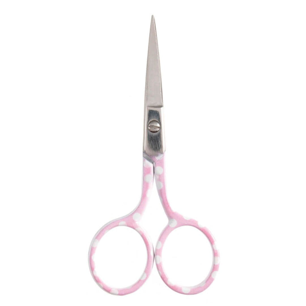 Hemline Pink Polka Dot Scissors - 9cm