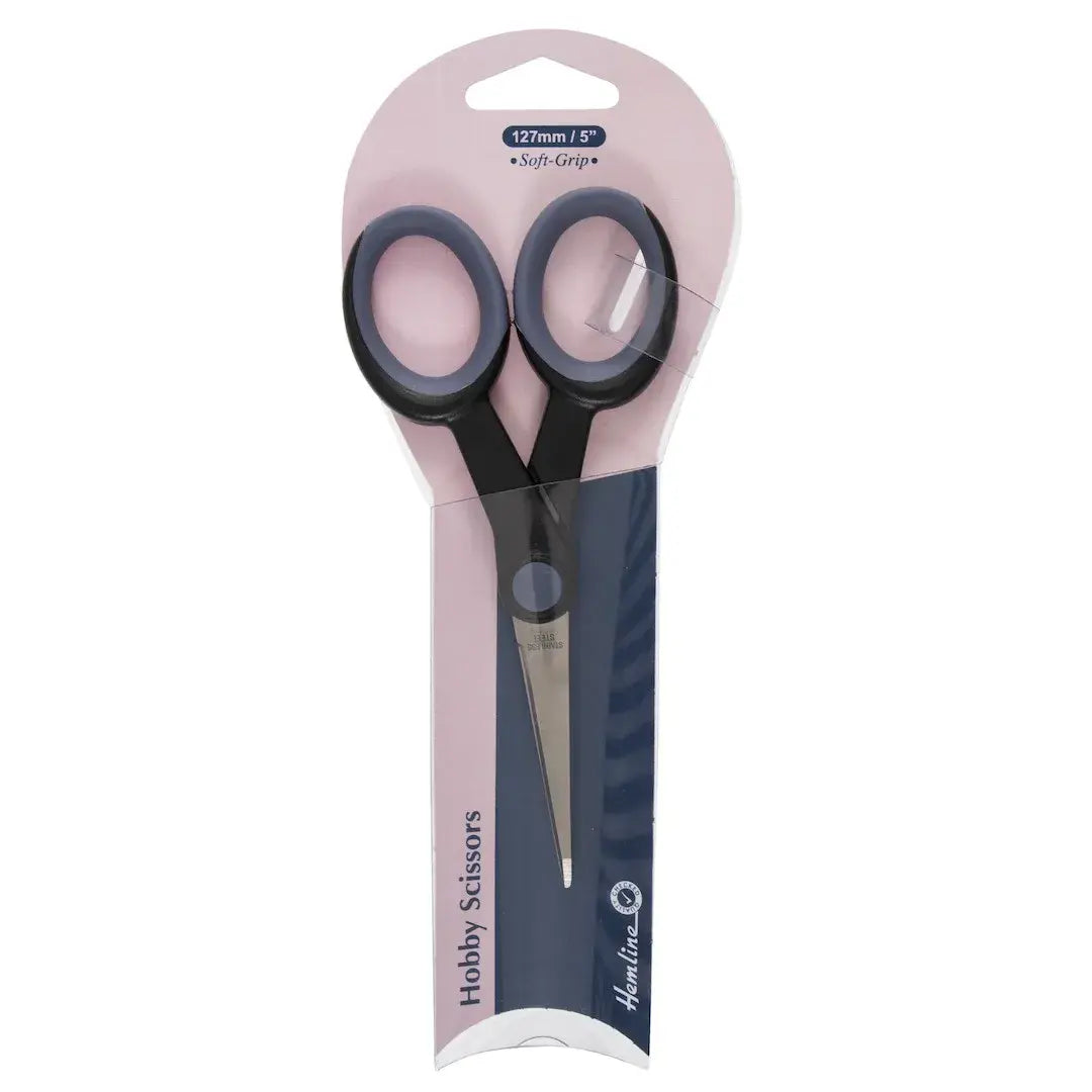 Hemline Pro Cut Soft Grip Hobby Scissors - 12.5cm (5 inch)