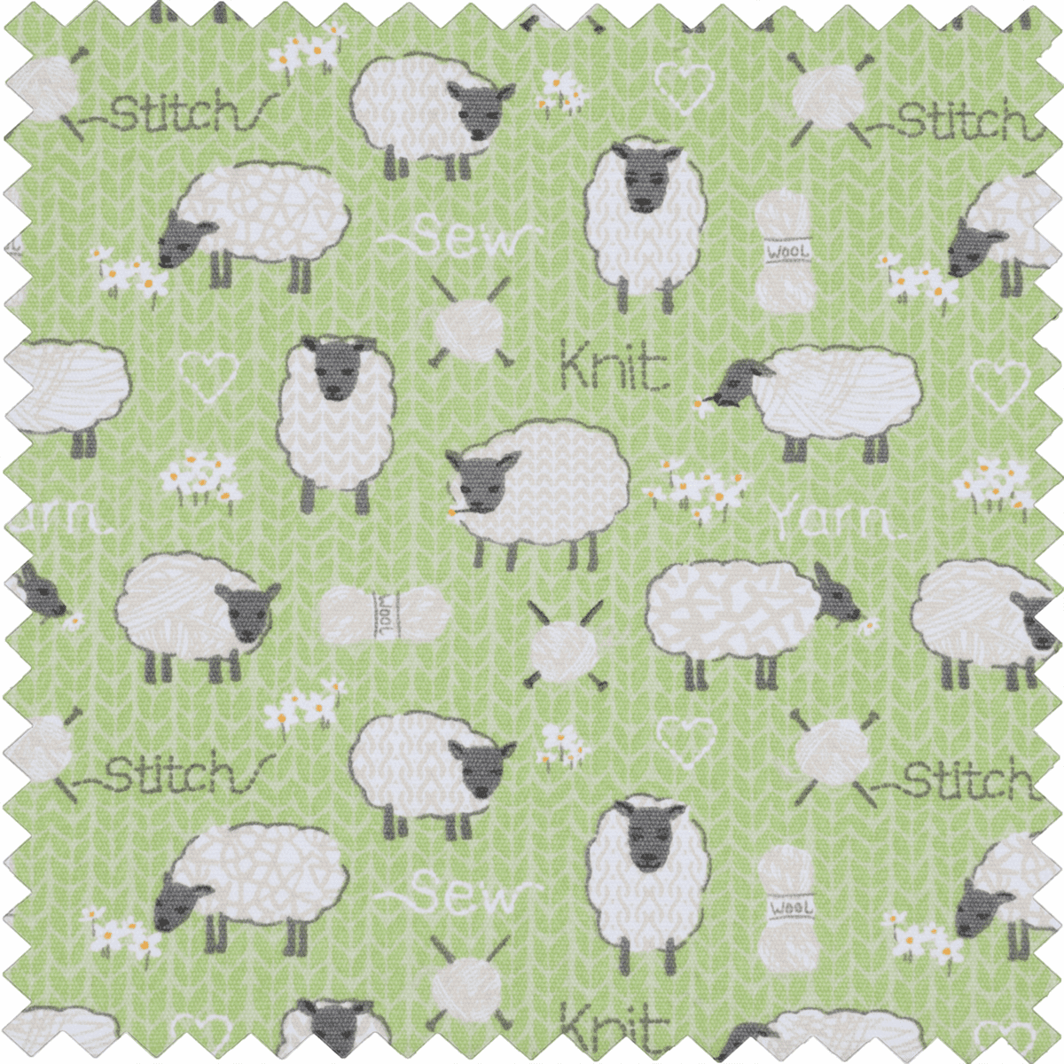 Hobbygift Knitting Needle Case [Sheep Green]