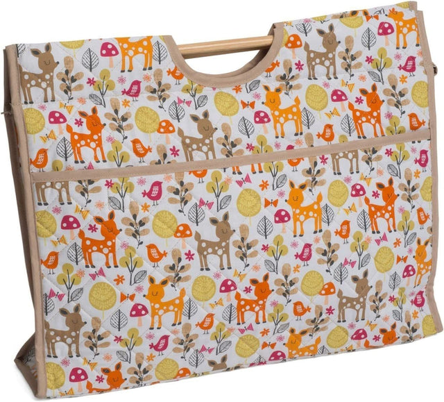 Hobbygift Wooden Handle Deer Craft Bag