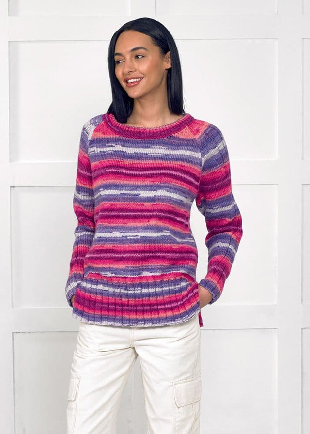 James C. Brett Aurora DK Sweater Pattern JB862