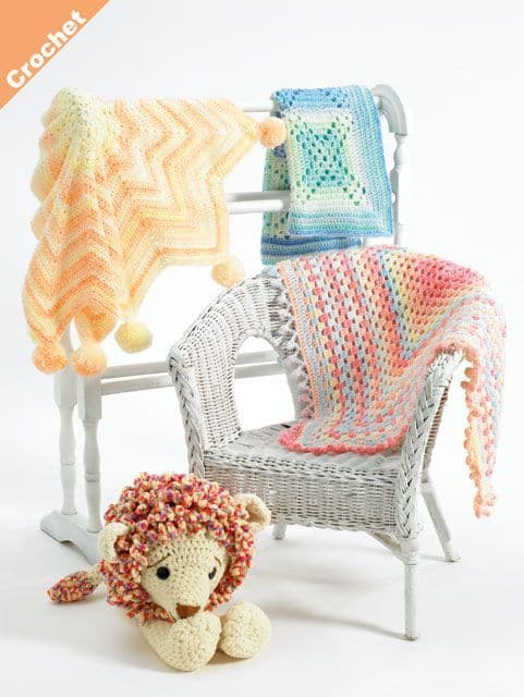 James C. Brett Baby Marble DK Crochet Pattern JB408