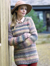 James C. Brett Marble Chunky Sweater Pattern JB370