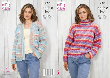 King Cole Bramble DK Sweater & Jacket Pattern 6094