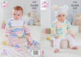 King Cole Cherished DK Cardigan, Trousers, Hat, Onesie & Blanket Pattern 5726