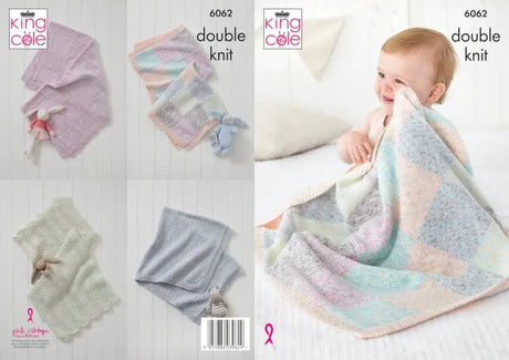 King Cole Cloud Nine DK Blankets Pattern 6062