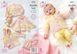 King Cole Cutie Pie DK  Cardigan, Cape, Jacket & Hat Pattern 6032