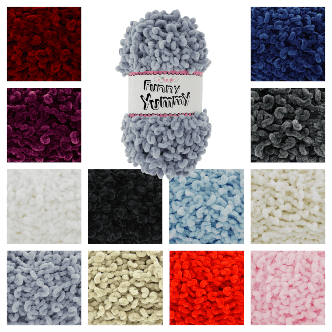 King Cole Funny Yummy Super Chunky 100g – LittleWoolShop USA