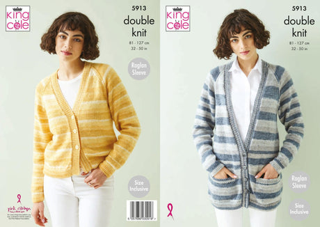 King Cole Island Beaches DK Cardigan Pattern 5913