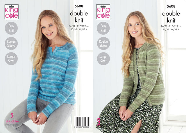 King Cole Island Beaches DK Sweater & Cardigan Pattern 5608