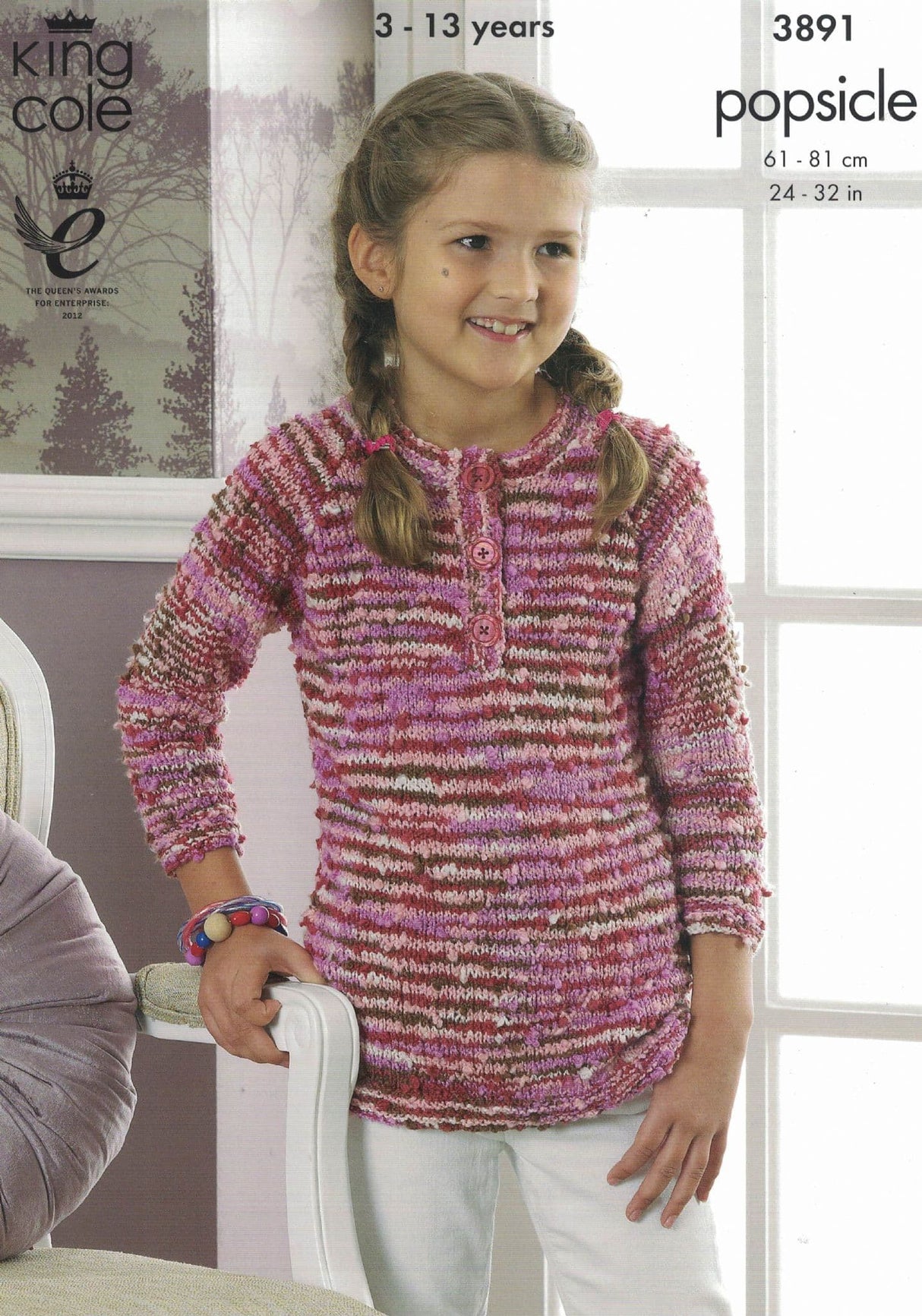 King Cole Popsicle DK Sweater & Cardigan Pattern 3891