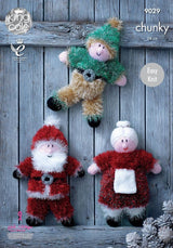 King Cole Tinsel Chunky Pattern 9029 Mr & Mrs Claus