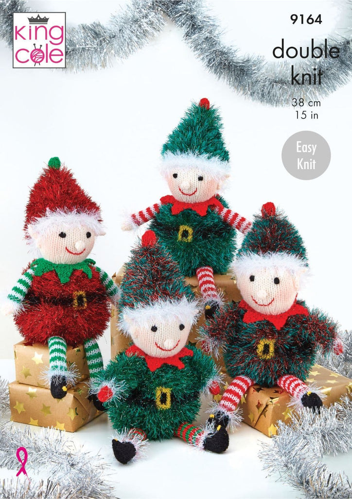 King Cole Tinsel Chunky Pattern 9164 Playful Elves
