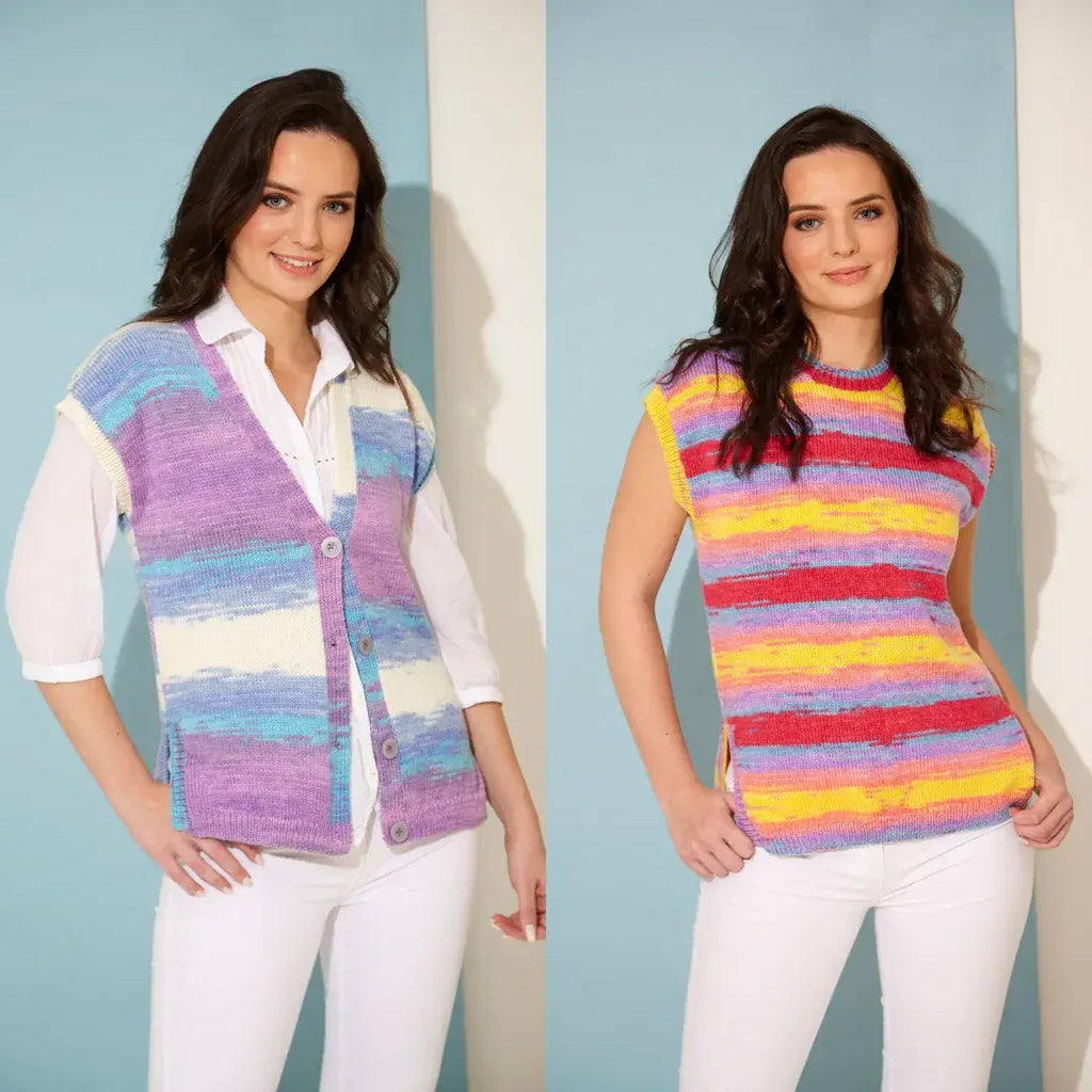 King Cole Tropical Beaches DK Waistcoat and Top Pattern 5979