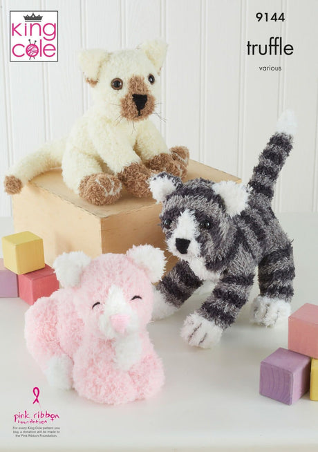 King Cole Truffle DK Toy Cat Pattern 9144